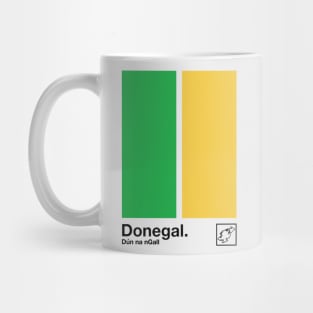 County Donegal / Original Retro Style Minimalist Poster Design Mug